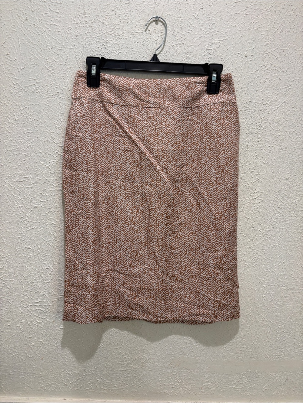 Banana Republic Pink-Tan Textured Pencil Skirt